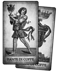 Carte di Coppe dei Tarocchi