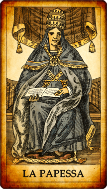 Carta dei Tarocchi “La Papessa”